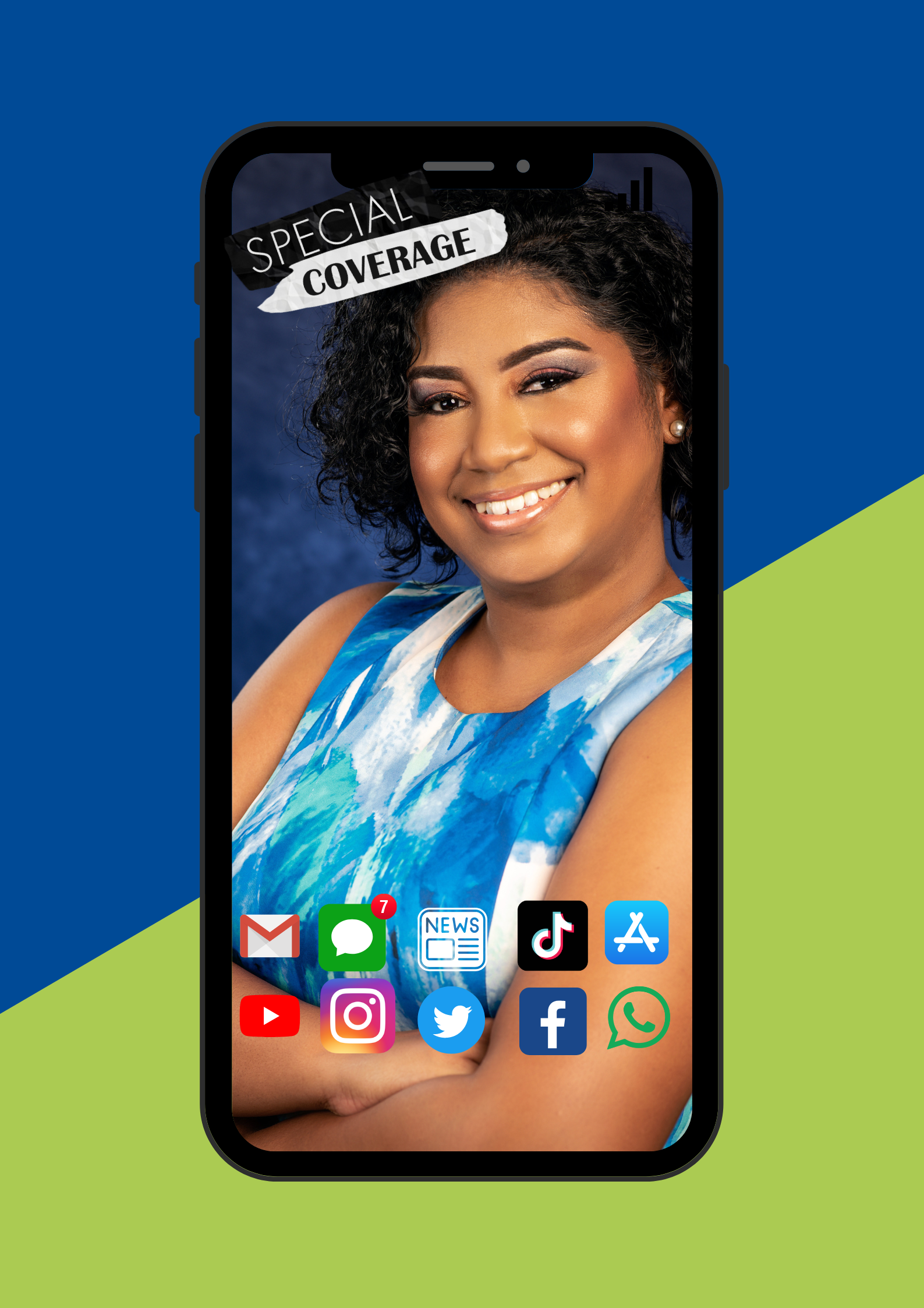 Blue and Purple Mobile Phone Safety Culture Poster